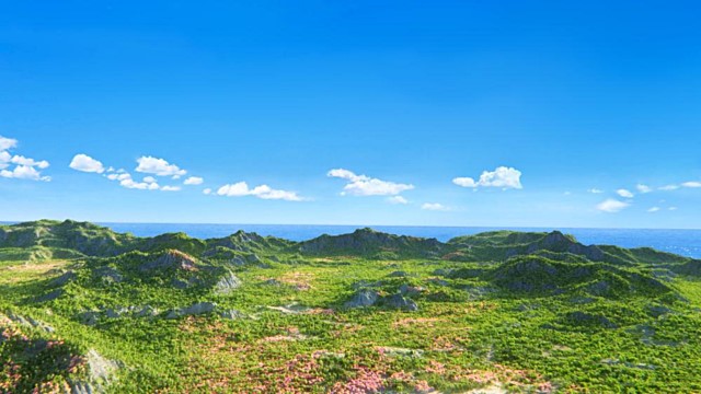 第三日,地和海在神的話中應運而生,神的權柄使這個世界生機盎然