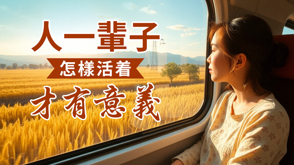 人一輩子怎樣活著才有意義