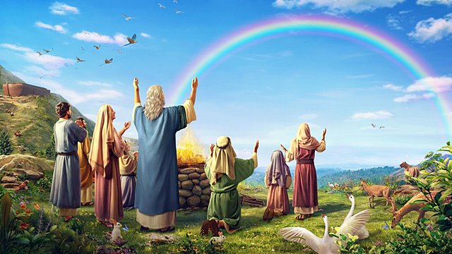 神用彩虹与人立约