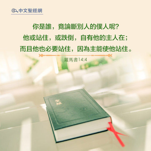 羅馬書14：4-靈修經文