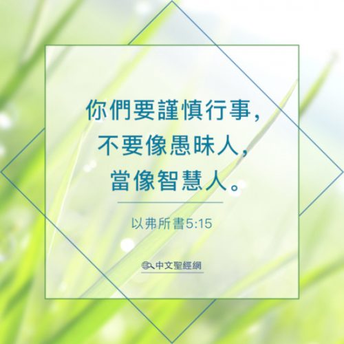 以弗所書5:15-靈修經文