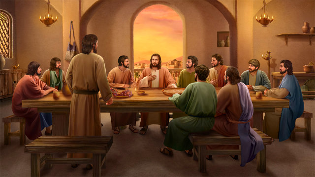 主耶穌和門徒說話