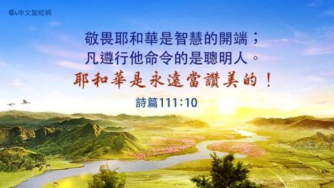 敬畏耶和華是智慧的開端；凡遵行他命令的是聰明人。耶和華是永遠當讚美的！